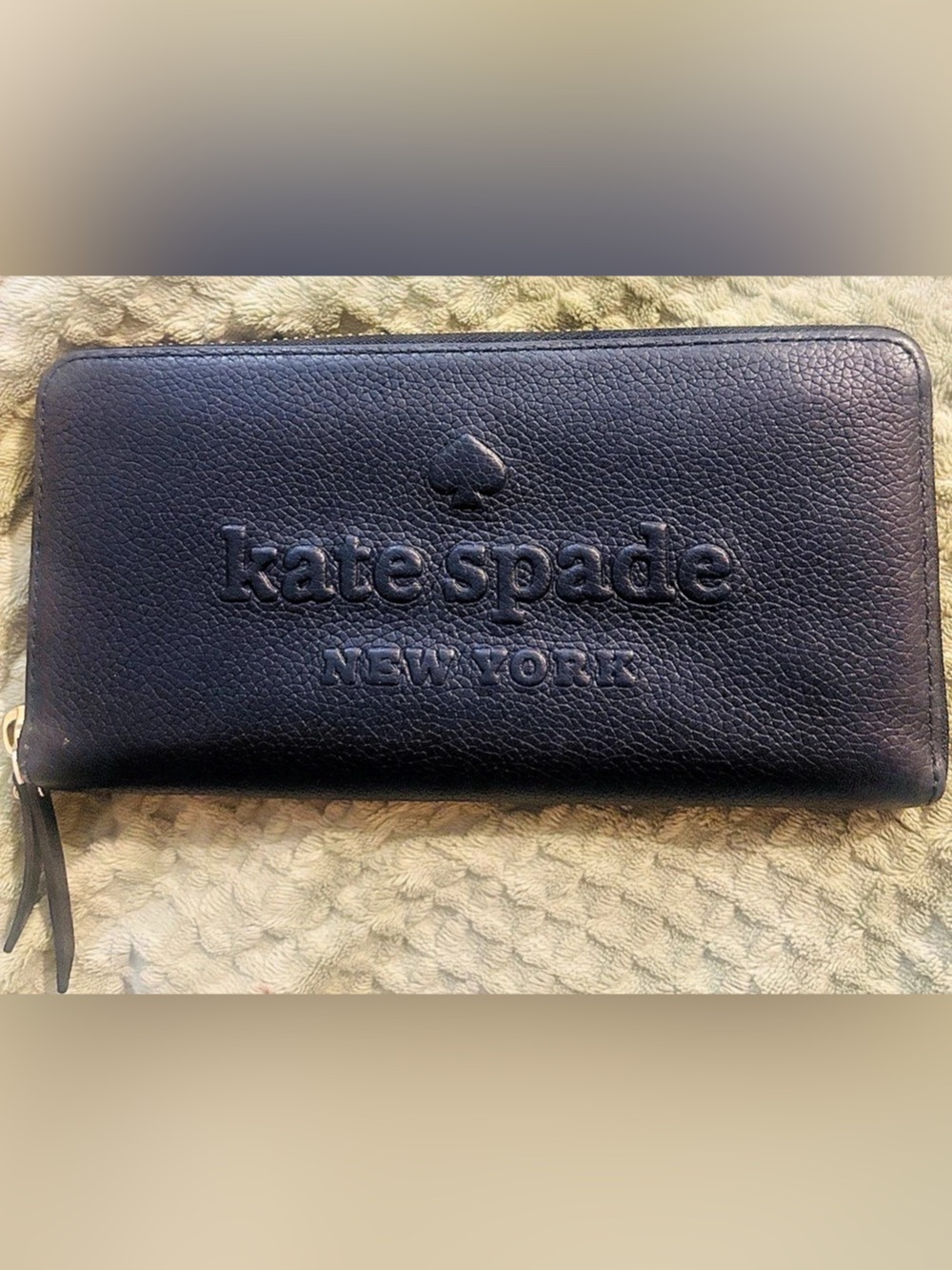 Kate Spade Large Zip Wallet Blue
